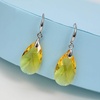 image:imageAustrian Crystal Teardrop Dangle Hook Earrings for Women 14K Gold Plated Hypoallergenic JewelryYellow