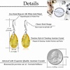 image:imageAustrian Crystal Teardrop Dangle Hook Earrings for Women 14K Gold Plated Hypoallergenic JewelryYellow