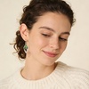 image:imageAustrian Crystal Teardrop Hollow Leaf Drop Dangle Earrings for Women 14K Rose Gold Plated Hypoallergenic JewelryVitrail Medium