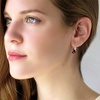 image:imageAustrian Crystal Triangle Leverback Drop Earrings for Women 14K Rose Gold Plated Hypoallergenic JewelryVitrail Medium