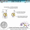 image:imageAustrian Crystals Round Drop Leverback Earrings for Women 14K Gold Plated Hypoallergenic Hoop EarringsDazzle Golden