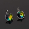 image:imageAustrian Crystals Round Drop Leverback Earrings for Women 14K Gold Plated Hypoallergenic Hoop EarringsRainbow
