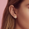 image:imageCube Austrian Crystal Drop Stud Earrings for Women Fashion S925 Sterling Silver Hypoallergenic JewelryAurora Boreali