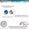 image:imageCube Austrian Crystal Drop Stud Earrings for Women Fashion S925 Sterling Silver Hypoallergenic JewelryDark Blue