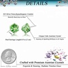 image:imageCube Austrian Crystal Drop Stud Earrings for Women Fashion S925 Sterling Silver Hypoallergenic JewelryFern Green