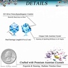 image:imageCube Austrian Crystal Drop Stud Earrings for Women Fashion S925 Sterling Silver Hypoallergenic JewelryLight Blue