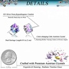 image:imageCube Austrian Crystal Drop Stud Earrings for Women Fashion S925 Sterling Silver Hypoallergenic JewelryVitrail Light