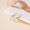 image:imageDainty Austrian Crystal Baroque Drop Dangle Earrings for Women 14K Gold Plated Hook Earring Hypoallergenic Jewelry Gifts for WomenAurora Borealis