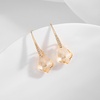 image:imageDainty Austrian Crystal Baroque Drop Dangle Earrings for Women 14K Gold Plated Hook Earring Hypoallergenic Jewelry Gifts for WomenLight Topaz