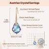 image:imageDainty Austrian Crystal Baroque Drop Dangle Earrings for Women 14K Gold Plated Hook Earring Hypoallergenic Jewelry Gifts for WomenVitrail Light