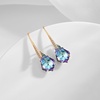 image:imageDainty Austrian Crystal Baroque Drop Dangle Earrings for Women 14K Gold Plated Hook Earring Hypoallergenic Jewelry Gifts for WomenVitrail Light