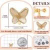 image:imageEVEVIC Austrian Crystal Butterfly Clip On Earrings for Women Adjustable Screw Back Non Pierced Earring 14K Gold Plated Hypoallergenic JewelryLight Topaz