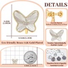 image:imageEVEVIC Austrian Crystal Butterfly Clip On Earrings for Women Adjustable Screw Back Non Pierced Earring 14K Gold Plated Hypoallergenic JewelryWhite Clear
