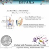 image:imageEVEVIC Austrian Crystal Butterfly Earrings Drop Leverback Earrings for Women 14K Rose Gold Plated Hypoallergenic Jewelry GiftsAurora Borealis