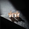 image:imageEVEVIC Austrian Crystal Butterfly Earrings Drop Leverback Earrings for Women 14K Rose Gold Plated Hypoallergenic Jewelry GiftsLight Topaz