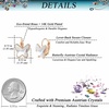 image:imageEVEVIC Austrian Crystal Butterfly Earrings Drop Leverback Earrings for Women 14K Rose Gold Plated Hypoallergenic Jewelry GiftsWhite Clear