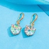 image:imageEVEVIC Austrian Crystal Cube Drop Earrings for Women14K Gold Plated  HypoallergenicGeometric Cube EarringsCrystal Dangle EarringsRhinestone FishhookEasy To WearGift for WomenAurora Borealis