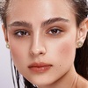 image:imageEVEVIC Austrian Crystal Flower Stud Earrings for Women Fashion 14K Gold Plated Hypoallergenic JewelryPink Main Crystal
