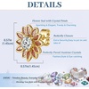 image:imageEVEVIC Austrian Crystal Flower Stud Earrings for Women Fashion 14K Gold Plated Hypoallergenic JewelryPink Main Crystal