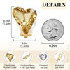 image:imageEVEVIC Austrian Crystal Heart Clip on Earrings for Women Trendy 14K Gold Plated Hypoallergenic Non Piercing Comfortable Earrings Jewelry GiftLight Topaz