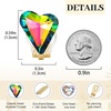 image:imageEVEVIC Austrian Crystal Heart Clip on Earrings for Women Trendy 14K Gold Plated Hypoallergenic Non Piercing Comfortable Earrings Jewelry GiftVitrail Medium