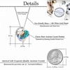 image:imageEVEVIC Austrian Crystal Heart Pendant Necklaces for Women Fashion 14K Gold Plated Dainty Necklace Hypoallergenic JewelryAurora Borealis
