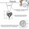 image:imageEVEVIC Austrian Crystal Heart Pendant Necklaces for Women Fashion 14K Gold Plated Dainty Necklace Hypoallergenic JewelryBlack