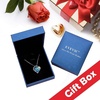 image:imageEVEVIC Austrian Crystal Heart Pendant Necklaces for Women Fashion 14K Gold Plated Dainty Necklace Hypoallergenic JewelryRainbow