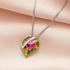 image:imageEVEVIC Austrian Crystal Heart Pendant Necklaces for Women Fashion 14K Gold Plated Dainty Necklace Hypoallergenic JewelryVitrail Medium