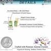 image:imageEVEVIC Austrian Crystal Leverback Earrings for Women Baguette Crystal Drop Earrings 14K Rose Gold Plated Hypoallergenic Jewelry GiftFern Green