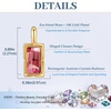 image:imageEVEVIC Austrian Crystal Leverback Earrings for Women Baguette Crystal Drop Earrings 14K Rose Gold Plated Hypoallergenic Jewelry GiftPink