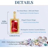 image:imageEVEVIC Austrian Crystal Leverback Earrings for Women Baguette Crystal Drop Earrings 14K Rose Gold Plated Hypoallergenic Jewelry GiftRed