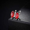 image:imageEVEVIC Austrian Crystal Marquise Leverback Drop Earrings for Women Trendy 14K White Gold Plated Hypoallergenic Dangle Earring Jewelry GiftRed