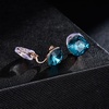 image:imageEVEVIC Austrian Crystal Square Cilp On Earrings for Women 14K Gold Plated Non Pierced for Sensitive Ears Jewelry Gifts for AnniversaryAqua Blue