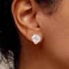 image:imageEVEVIC Austrian Crystal Square Cilp On Earrings for Women 14K Gold Plated Non Pierced for Sensitive Ears Jewelry Gifts for AnniversaryAurora Borealis