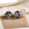 image:imageEVEVIC Austrian Crystal Square Cilp On Earrings for Women 14K Gold Plated Non Pierced for Sensitive Ears Jewelry Gifts for AnniversaryBlack