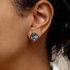 image:imageEVEVIC Austrian Crystal Square Cilp On Earrings for Women 14K Gold Plated Non Pierced for Sensitive Ears Jewelry Gifts for AnniversaryBlack
