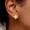 image:imageEVEVIC Austrian Crystal Square Cilp On Earrings for Women 14K Gold Plated Non Pierced for Sensitive Ears Jewelry Gifts for AnniversaryFern Green