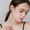 image:imageEVEVIC Austrian Crystal Vintage Sacred Heart Drop Earrings for Women Victorian Style 14k White Gold Plated Dangle Earring Jewelry GiftViolet