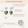 image:imageEVEVIC Austrian Crystal Vintage Sacred Heart Drop Earrings for Women Victorian Style 14k White Gold Plated Dangle Earring Jewelry GiftVitrail Medium