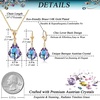 image:imageEVEVIC Austrian Crystals Baroque Pendant Necklace Earrings for Women 14K Gold Plated Hypoallergenic Leverback Drop Dangle Earrings Jewelry SetVitrail Light