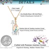 image:imageEVEVIC Austrian Crystals Teardrop Pendant Necklace for Women 14K Gold Plated Ecofriendly Brass Hypoallergenic JewelryAurora Borealis