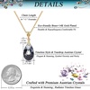 image:imageEVEVIC Austrian Crystals Teardrop Pendant Necklace for Women 14K Gold Plated Ecofriendly Brass Hypoallergenic JewelryBlack