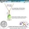 image:imageEVEVIC Austrian Crystals Teardrop Pendant Necklace for Women 14K Gold Plated Ecofriendly Brass Hypoallergenic JewelryGreen