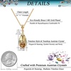 image:imageEVEVIC Austrian Crystals Teardrop Pendant Necklace for Women 14K Gold Plated Ecofriendly Brass Hypoallergenic JewelryLight Topaz