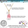image:imageEVEVIC Austrian Crystals Teardrop Pendant Necklace for Women 14K Gold Plated Ecofriendly Brass Hypoallergenic JewelryPink