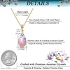 image:imageEVEVIC Austrian Crystals Teardrop Pendant Necklace for Women 14K Gold Plated Ecofriendly Brass Hypoallergenic JewelryRainbow