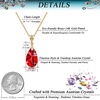 image:imageEVEVIC Austrian Crystals Teardrop Pendant Necklace for Women 14K Gold Plated Ecofriendly Brass Hypoallergenic JewelryRed