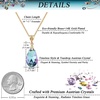 image:imageEVEVIC Austrian Crystals Teardrop Pendant Necklace for Women 14K Gold Plated Ecofriendly Brass Hypoallergenic JewelryVitrail Light