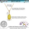 image:imageEVEVIC Austrian Crystals Teardrop Pendant Necklace for Women 14K Gold Plated Ecofriendly Brass Hypoallergenic JewelryYellow